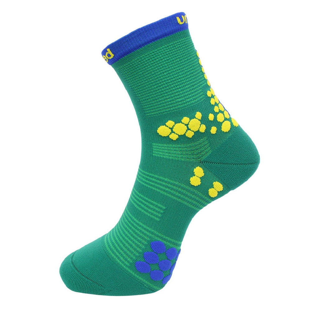 Trail Running Crew Teal Blue Medium Sock1