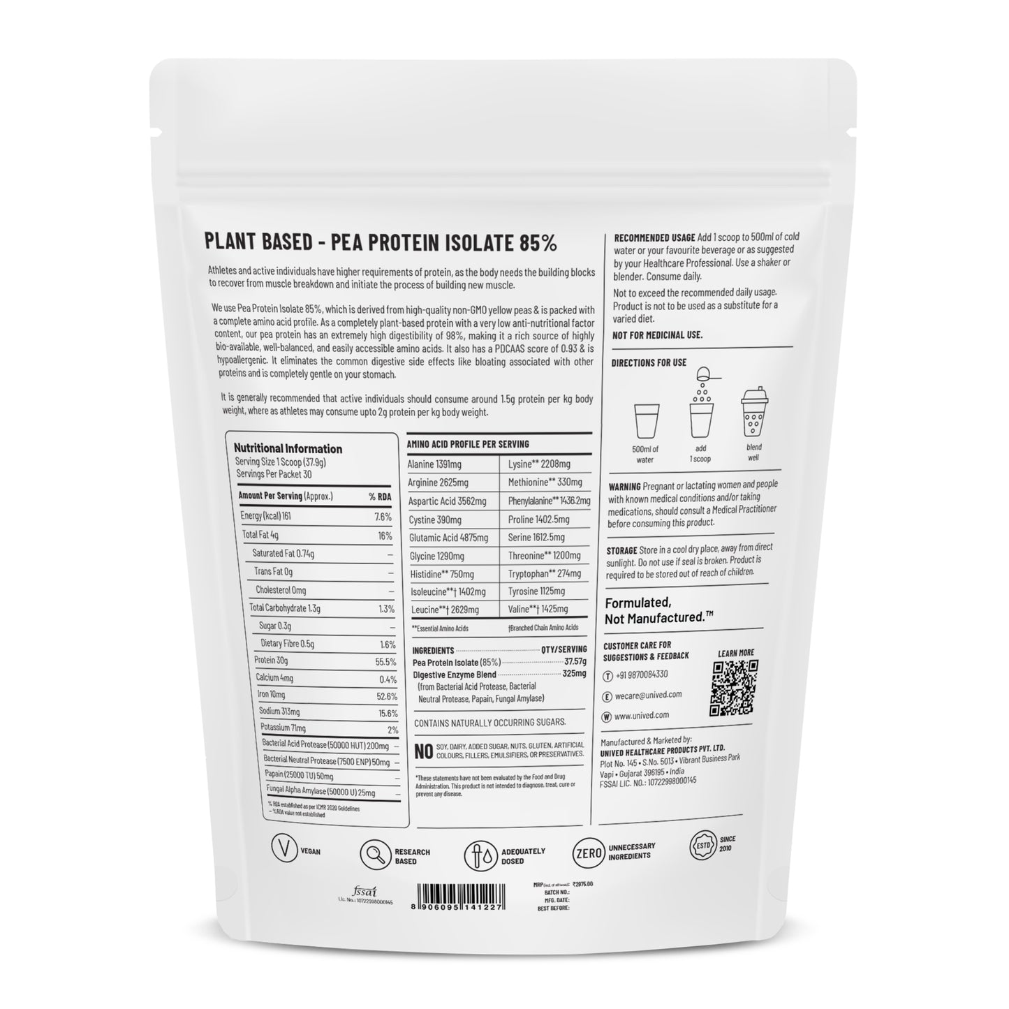 Pea Protein Raw