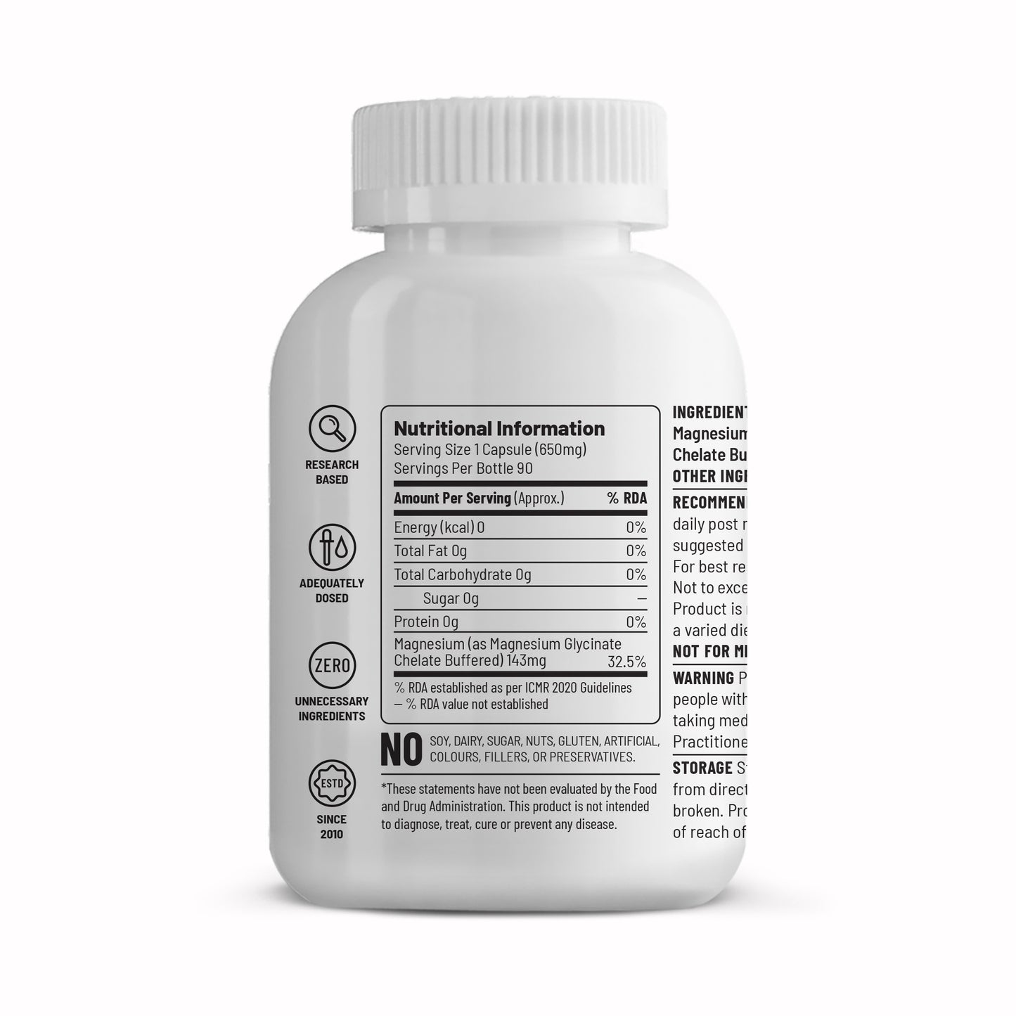 Magnesium Glycinate Chelate Buffered