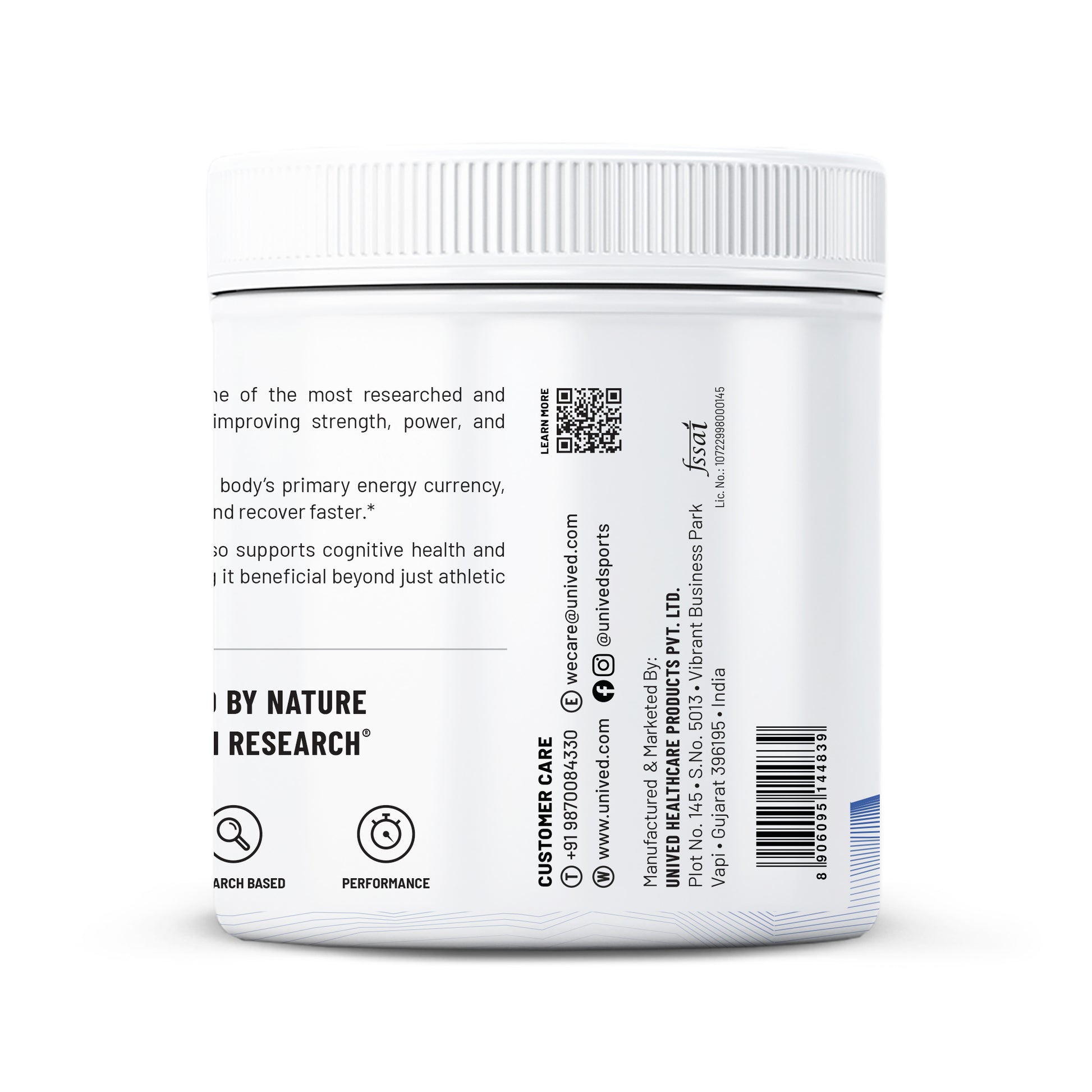 Unived Creatine – Pure Micronised Creatine for Strength Performance
